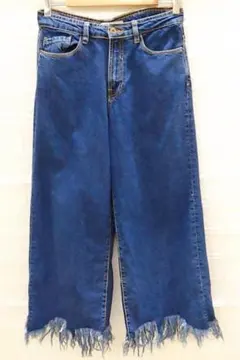 美品　ZARA レディース　ワイド　デニム　パンツ　ジーンズ　36 4
