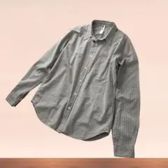 MHL. マーガレットハウエル ギンガムチェック シャツ 長袖 コットン Lのサムネイル