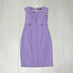 W.Plume キャバドレス　パープル　タイトドレス　Mサイズ　Lサイズ