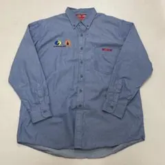 Dickies 00's メキシコ製 企業ロゴ BD シャツ