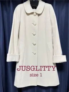 JUSGLITTY　ファー付き　ロングコート