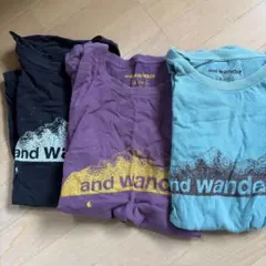 and wander Tシャツ 3枚セットのサムネイル