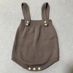 gil&niya ブラウンロンパース 90cm