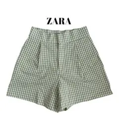 ZARA ザラ　ギンガムチェック ショートパンツ M 海外ガール　Y2Kのサムネイル