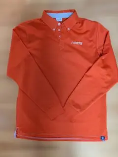 月末セール！PGゴルフシャツ　長袖　オレンジ　Lサイズ