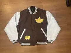 adidas カナダ製 レザースリーブ スタジャン