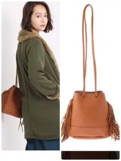 アースミュージック&エコロジー フリンジバッグ スカーフ セット 新品未使用