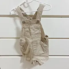 GAP オーバーオール　男女兼用　赤ちゃん　ベビー　80cm ベージュ　美品