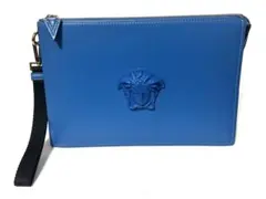 VERSACE メデューサ 2WAYクラッチ 青 - メルカリ