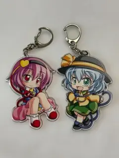 東方project ラバーキーホルダー 古明地さとり 古明地こいし 茜屋