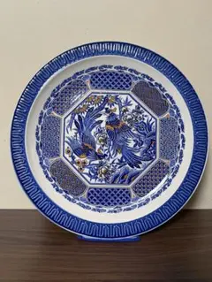 昭和レトロ　有田焼　精峰窯　鳳凰大皿32cmのサムネイル