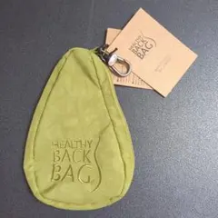 タグ付き☆ HEALTHY BACK BAG ミニポーチ 黄緑
