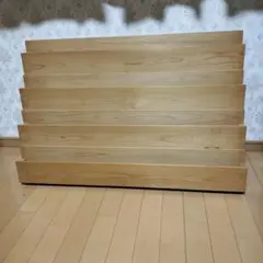 無印良品・MUJI・壁に付けられる家具箱・ウォールラック・オーク材 5個