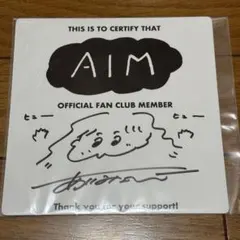 あいみょん AIM ファンクラブ 直筆サイン 色紙 希少】あいみょん AIM ファンクラブ限定Tシャツ 直筆サイン色紙