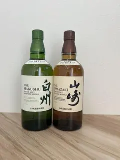 父の日ギフトに！　サントリー シングルモルト 白州 山崎 700ml 2本セットのサムネイル
