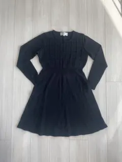 Ropé Picnic 黒 長袖ニットワンピース 38