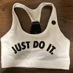 Nike Dri-FIT ホワイトスポーツブラ L