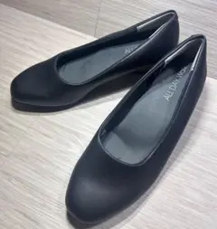 美品　アキレスシューズ ALL DAY Walk ブラック フラットシューズ