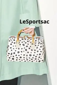 レスポートサックMED BAMBOO BOSTON2 ブライトセピアダルメシアン