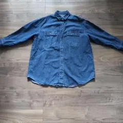 デニム長袖シャツ