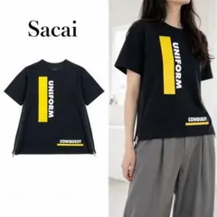 T712 M サカイ コットン 夏服 ミニマル 日本製 カットソー レディースのサムネイル