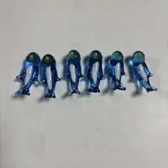 【未使用新品】ガラス製 イルカ ドルフィン 箸置き 6個セット