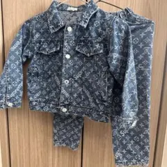 キッズデニムジャケット　デニムパンツ　2点セット