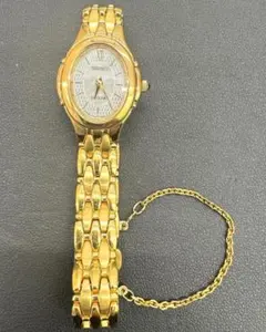 ★SEIKO　エクセリーヌ　V110-5A30 ゴールド 時計　レディース