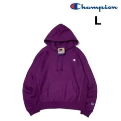 チャンピオン パーカー US購入 リバースウィーブ(L)紫② 190108