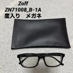 Zoff ZN71008_B-1A ブラック メガネ 黒縁