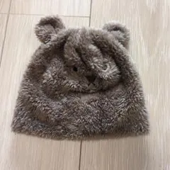クマの耳付きフリース帽子　avv