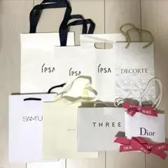 紙袋7点まとめ売り(デパコス白)