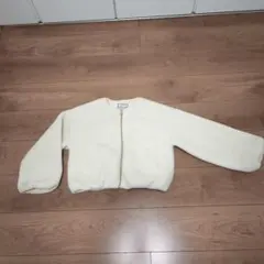 GLOBAL WORK☆ホワイトもこもこフリース ジップアップ