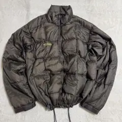 コロンビア00s puffy jacket メンズL茶ドローコードキルティング