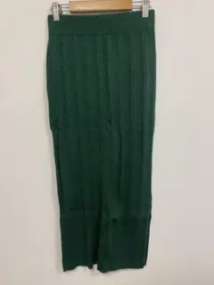 SLY ニットスカート　ラメ　グリーン