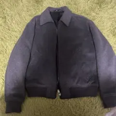 Zara ジップアップジャケット ブルゾン　ウール素材　L