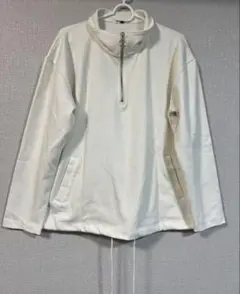 a.v.v HOMME ハーフジップスウェット 白 イトキンブランド
