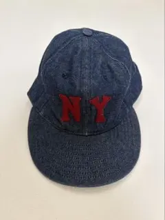 デニムベースボールキャップ NYロゴ