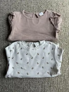 H&M 長袖カットソー　2枚セット　92