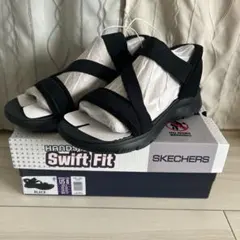 SKECHERS Hands Free Swift Fit サンダル ブラックのサムネイル