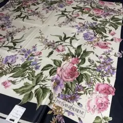 未使用品◎イヴサンローラン スカーフ 大判ハンカチ 花柄 未使用品◎イヴサンローラン スカーフ 大判ハンカチ 花柄 - メルカリ