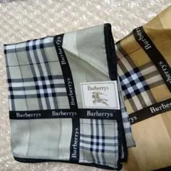 Burberrysバーバリーハンカチ計2点。未使用。自宅保管品レディース・メンズ