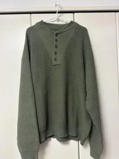 MONO-MART オーバーサイズ オリーブグリーン M ニット