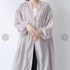 for/c ⭐️ 春物　バンドカラー　ゆる袖　長袖　ブラウス シャツ　チュニック