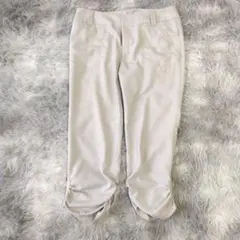 美品✨【COMME CA MODELS】パンツ 七分丈 グレー (M) リネン混
