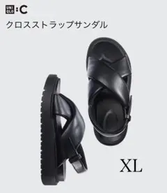 UNIQLO :C クロスストラップサンダル ブラック XLのサムネイル