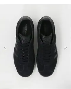 adidas ブラック スエード スニーカー ガゼルGAZELLE 23.0