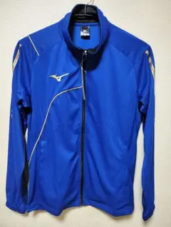 A*I様 MIZUNO ミズノ ウォームアップシャツ ブルー Mサイズのサムネイル
