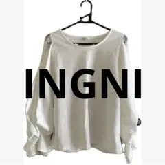 INGNI ホワイト レーススリーブ 長袖