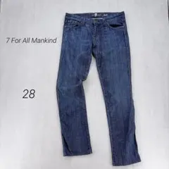 7 For All Mankind デニム ラインストーン ストレッチ Mのサムネイル
